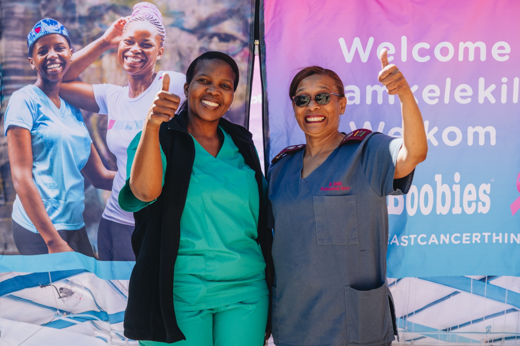 Nurses at an ILoveBoobies screening day